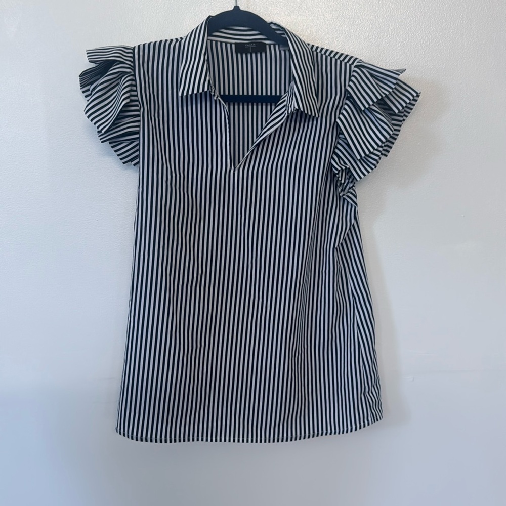 Tahari Striped Blouse